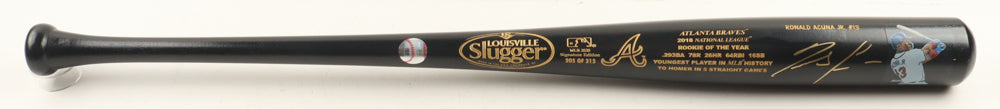 Ronald Acuna Jr. Signed LE Braves Signature Edition Louisville Slugger Baseball Bat (JSA & USA SM)