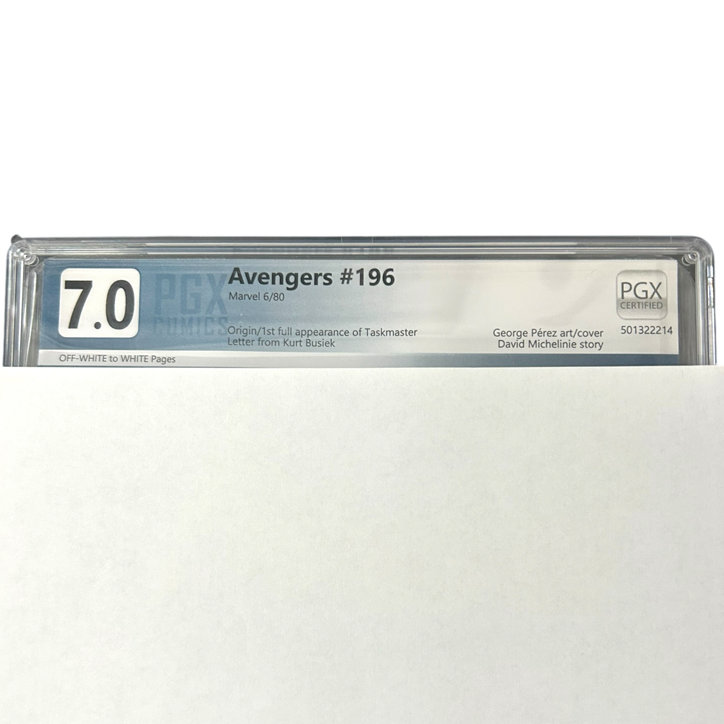 AVENGERS #196 PGX 7.0