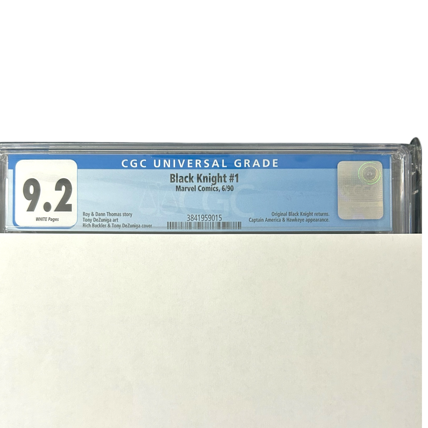 BLACK KNIGHT #1 CGC 9.2
