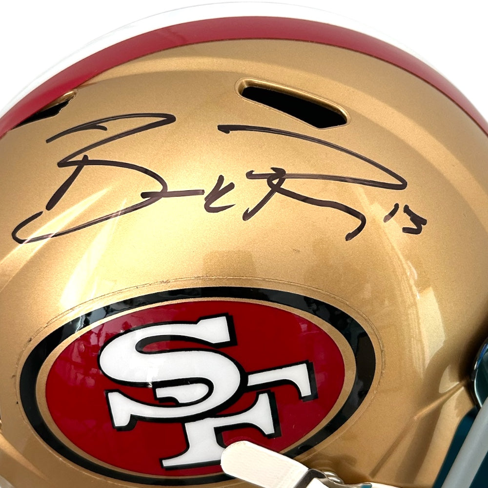 BROCK PURDY SIGNED 49ERS REPLICA HELMET