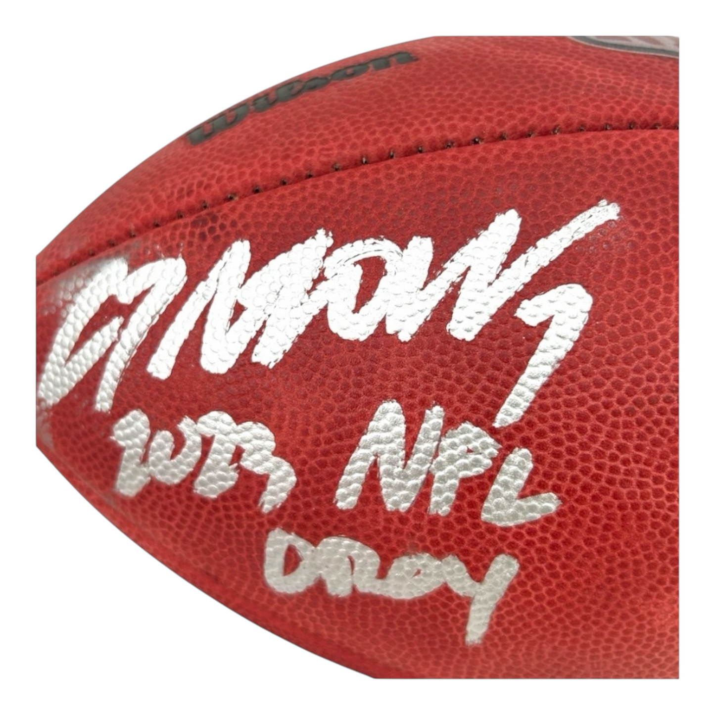 CJ STROUD/WILL ANDERSON JR DUAL SIGNED NFL OFFICIAL "THE DUKE" FOOTBALL WITH INSCRIPTION