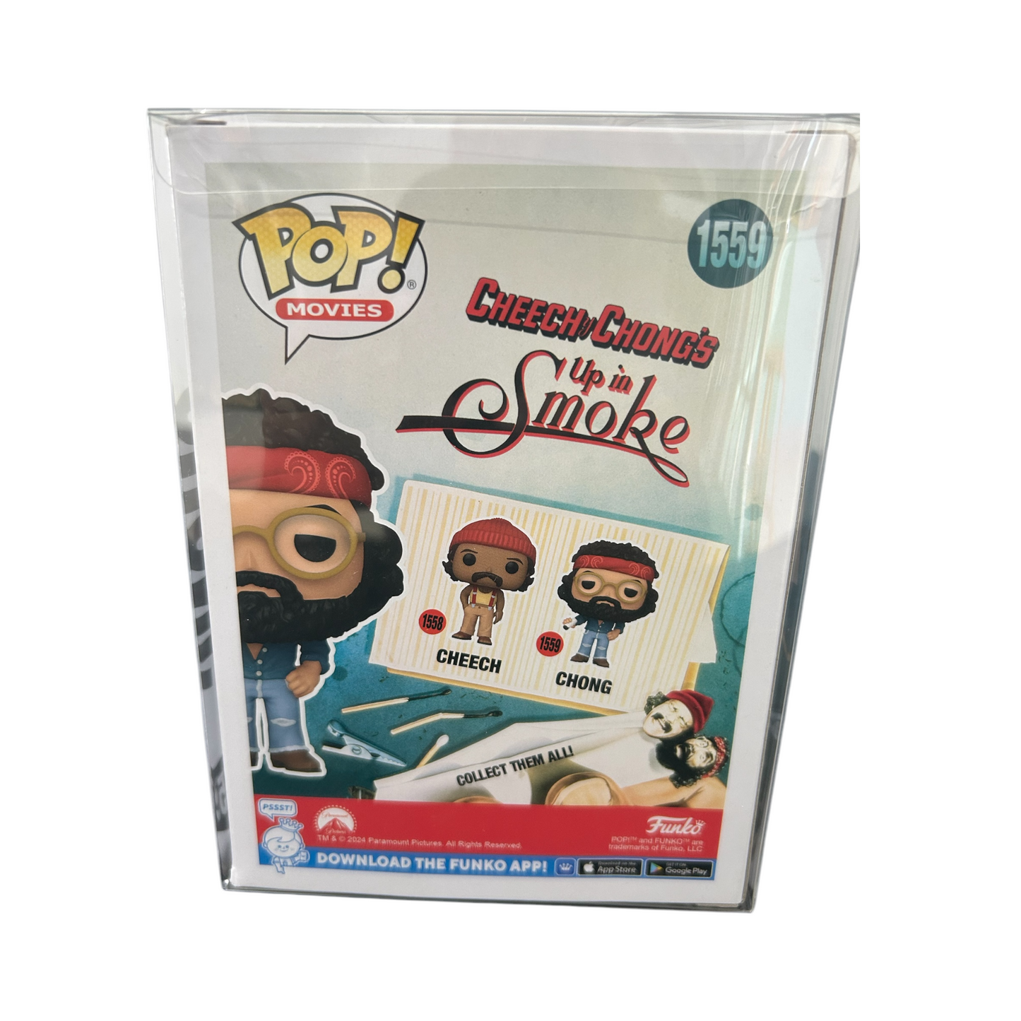TOMMY CHONG SIGNED UP IN SMOKE FUNKO POP #1559