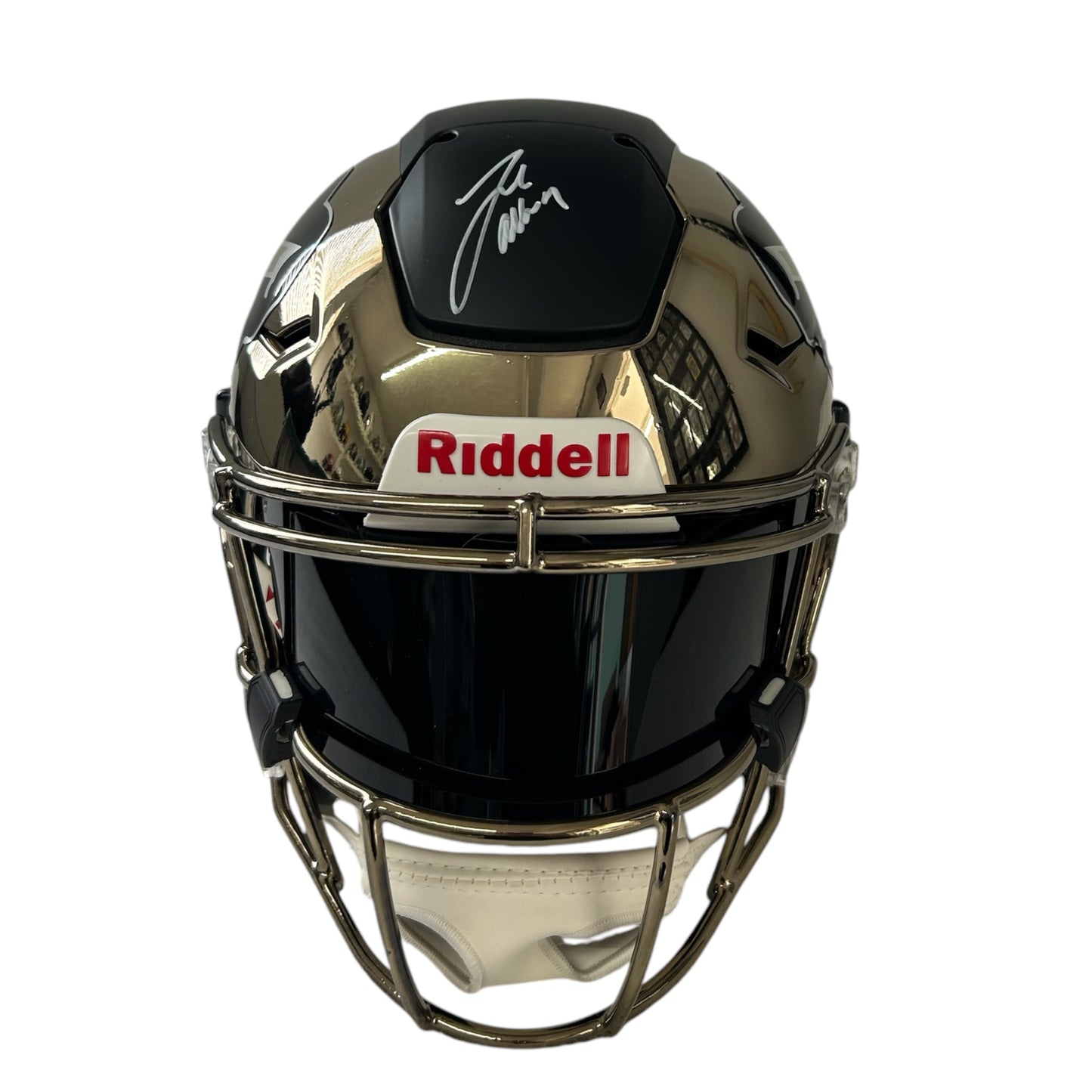 RARE JOSH "MVP" ALLEN SIGNED CUSTOM BLACK/GOLD CHROMED OUT BUFFALO BILLS HELMET