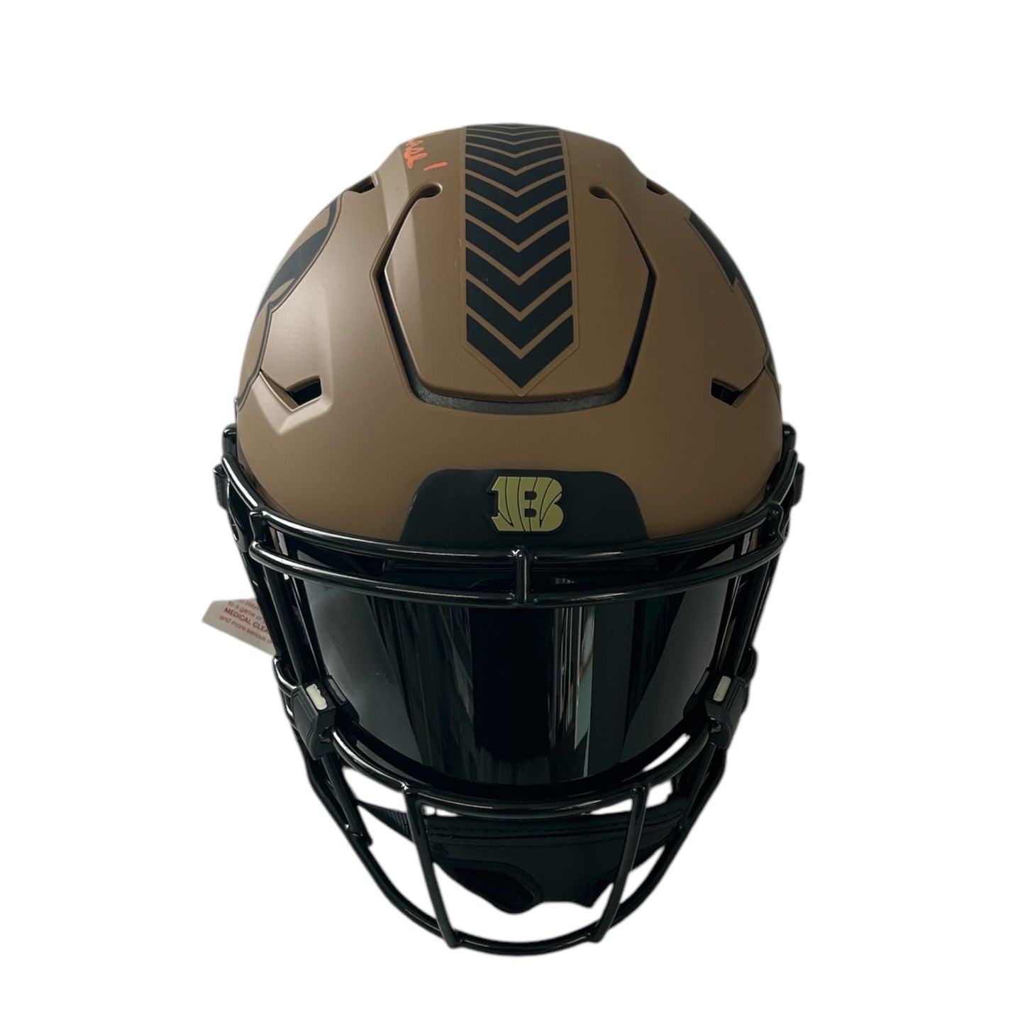 JA'MARR CHASE SIGNED SALUTE TO SOLDIERS CINCINATTI BENGALS SPEEDFLEX HELMET