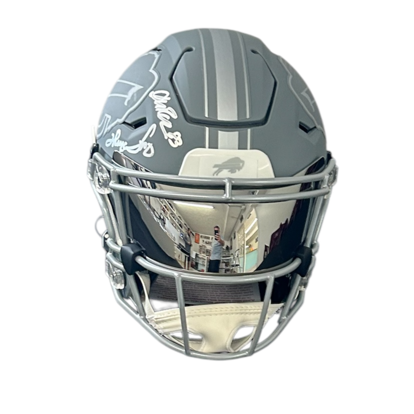 JIM KELLY/THURMAN THOMAS/ANDRE REED SIGNED BUFFALO BILLS SPECIALTY SPEEDFLEX