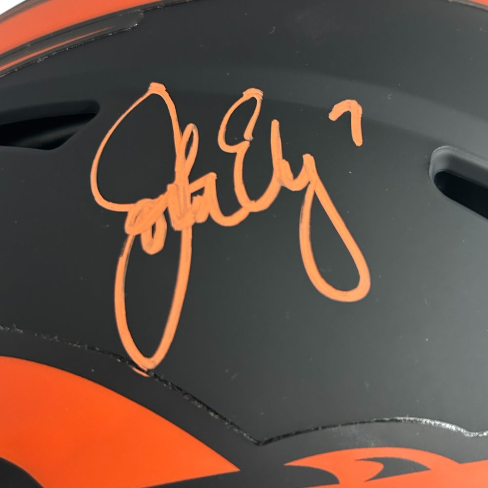 JOHN ELWAY SIGNED BRONCOS ECLIPSE FS AUTHENTIC HELMET