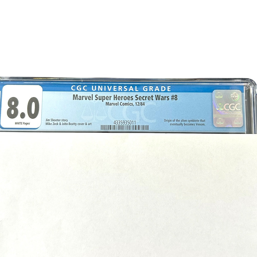 Marvel Secret Wars 8 CGC 8.0