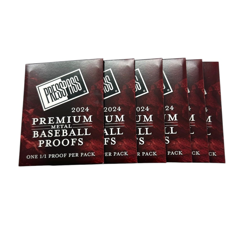2024 Press Pass Premium Baseball Metal Proofs Pack 1/1 proof card pack