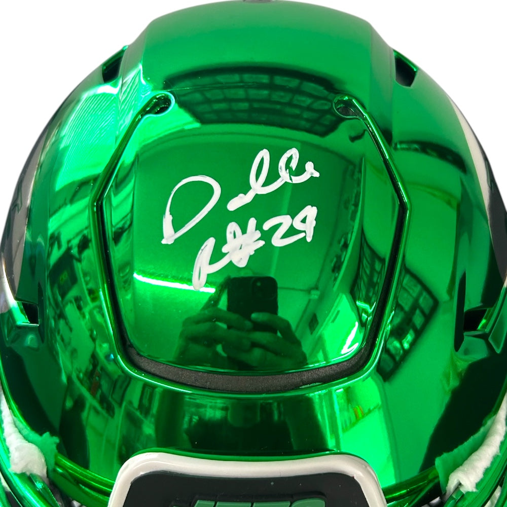 DARRELLE "Revis Island" REVIS NEW YORK JETS SPECIALTY CHROME SPEEDFLEX HELMET