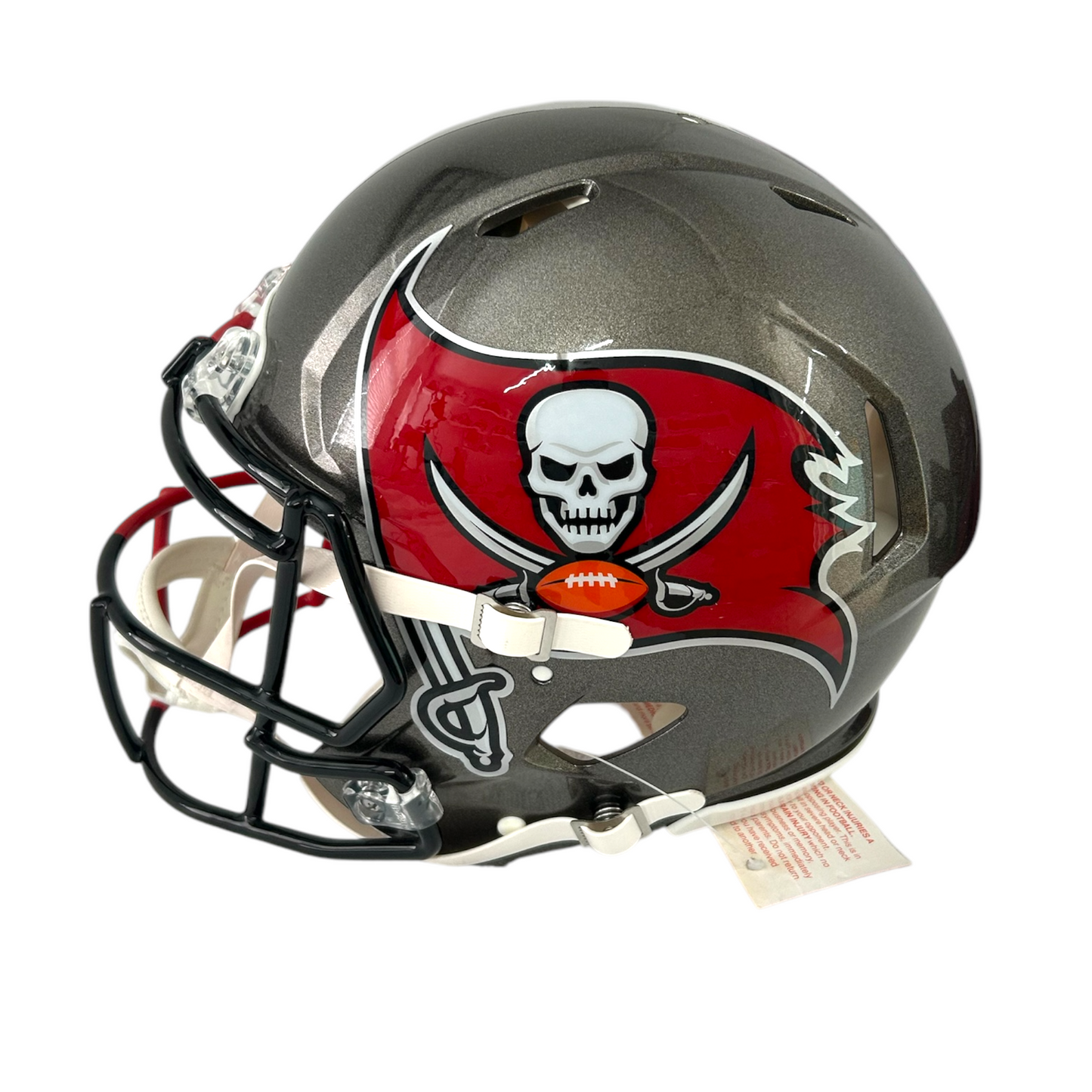 TOM BRADY SIGNED PATRIOTS/BUCS SPECIALTY SPLIT FS SPEED AUTHENTIC HELMET