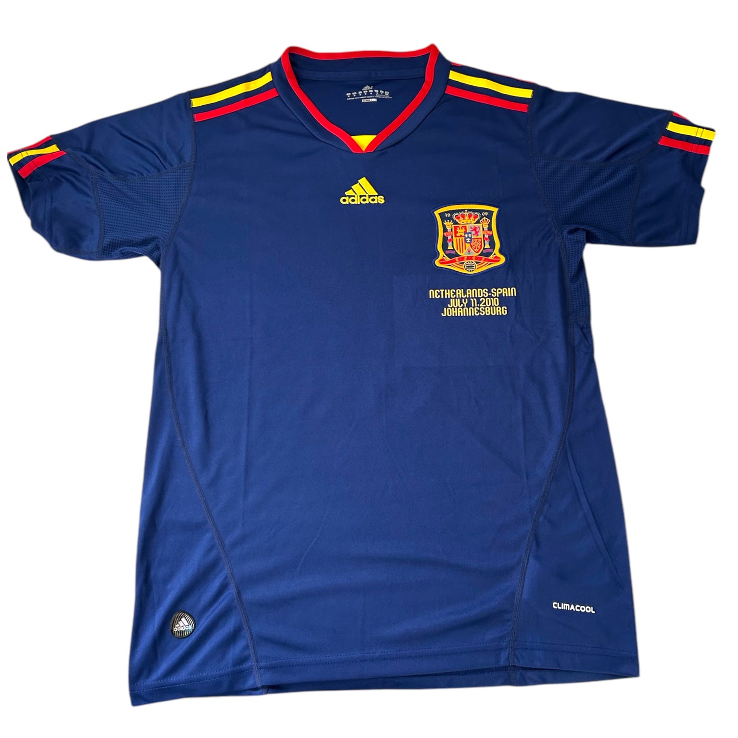 XAVI HERNANDEZ SIGNED 2010 WORLD CUP FINAL SPAIN SOCCER JERSEY