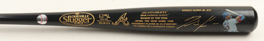 Ronald Acuna Jr. Signed LE Braves Signature Edition Louisville Slugger Baseball Bat (JSA & USA SM)