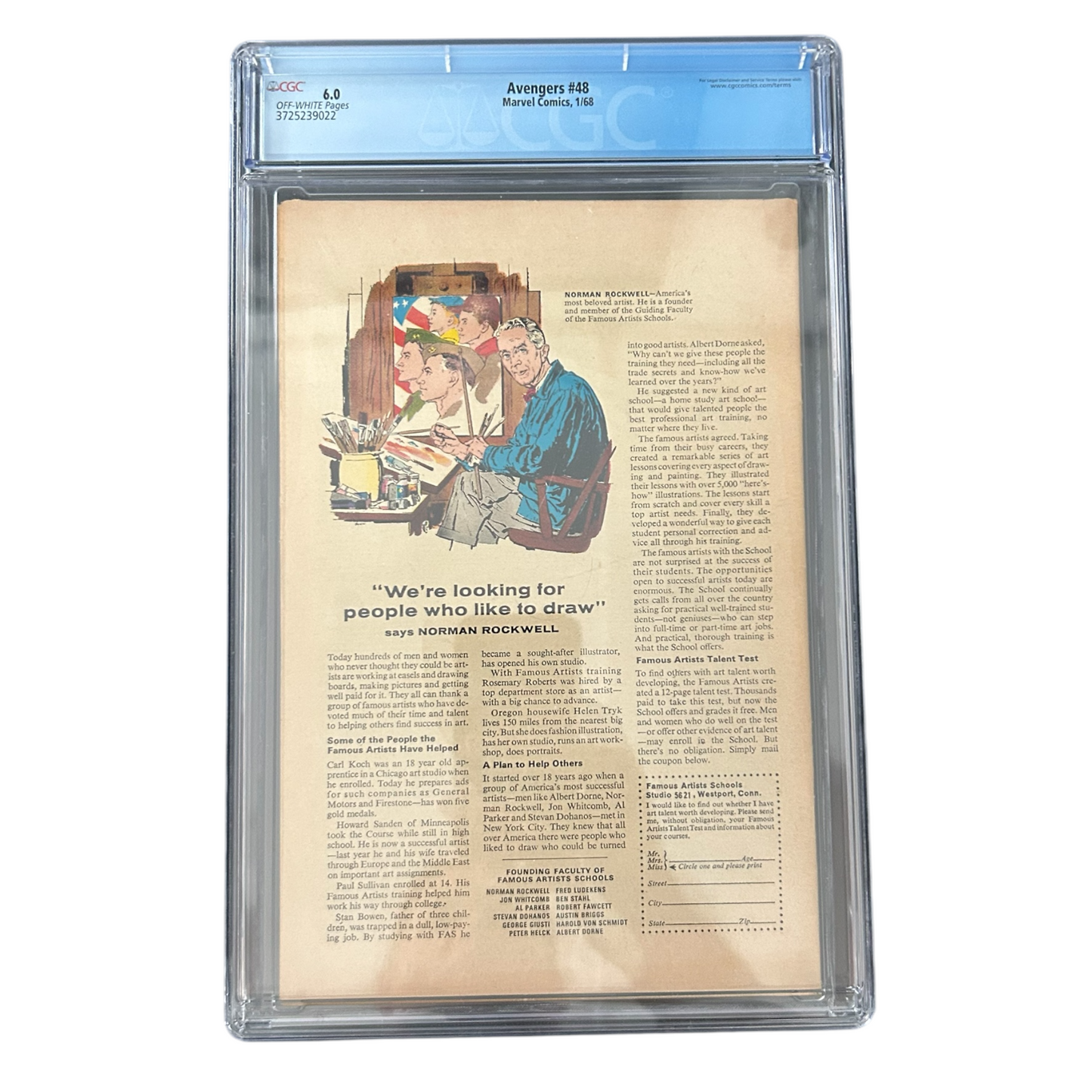 AVENGERS #48 CGC 6.0