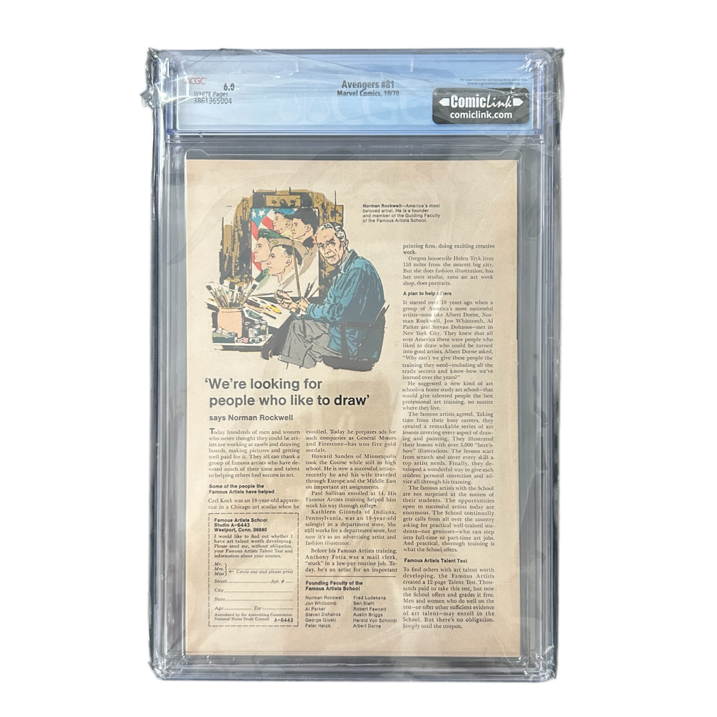 AVENGERS #81 CGC 6.0