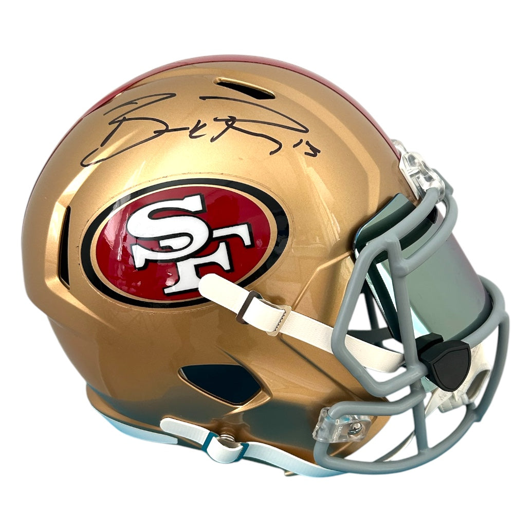 BROCK PURDY SIGNED 49ERS REPLICA HELMET