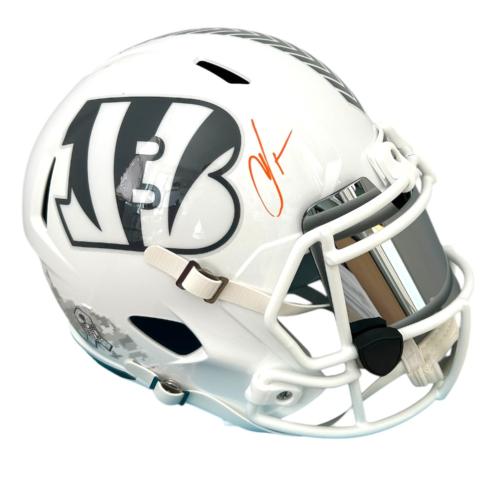 CHAD OCHO CINCO SIGNED BENGALS STS FS REP HELMET WITH VISOR