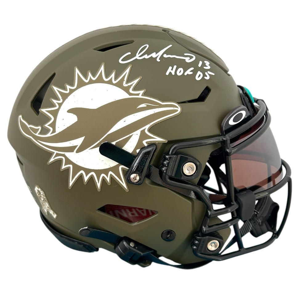 DAN MARINO SIGNED DOLPHINS SPEED FLEX HELMET STS FS AUTHENTIC HELMET WITH VISOR