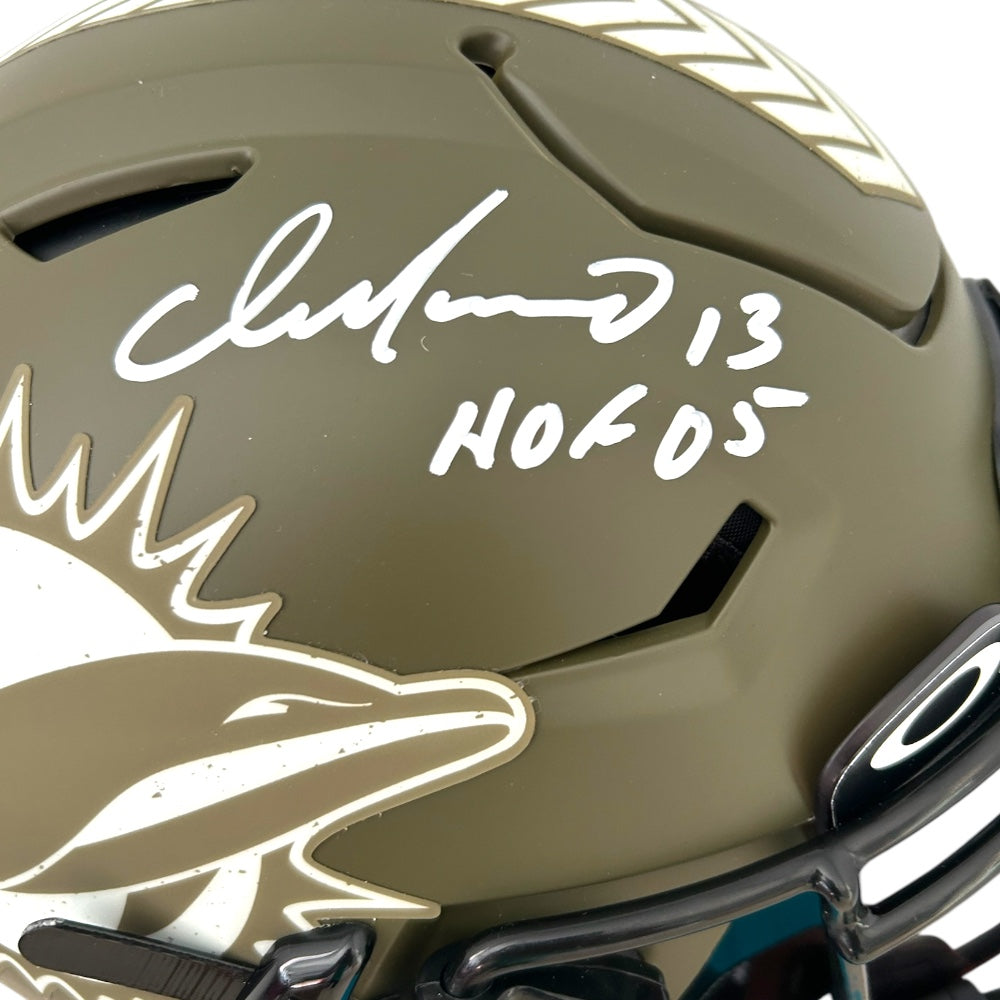 DAN MARINO SIGNED DOLPHINS SPEED FLEX HELMET STS FS AUTHENTIC HELMET WITH VISOR