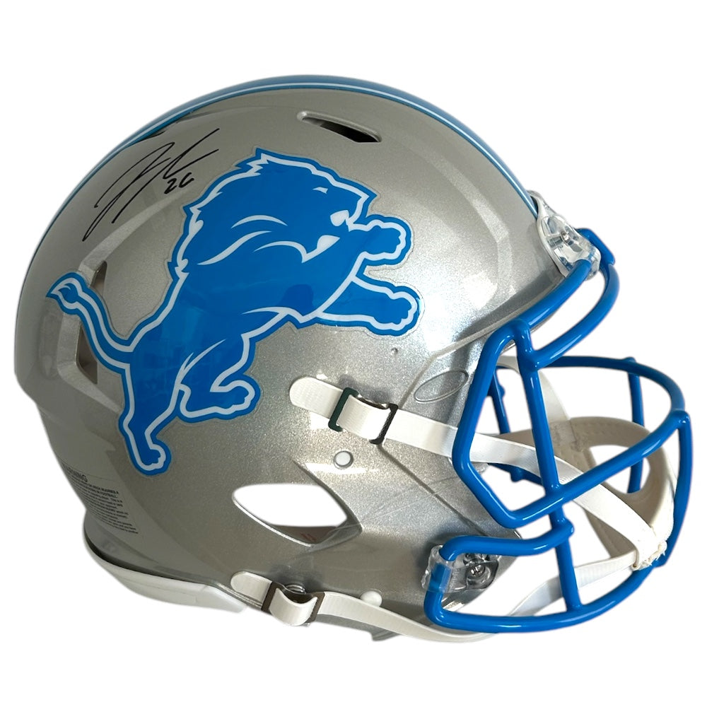 JAHMYR GIBBS SIGNED LIONS FS SPEED AUTHENTIC HELMET