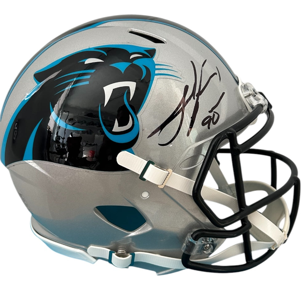 JULIUS PEPEERS SIGNED PANTHERS FS SPEED AUTHENTIC HELMET