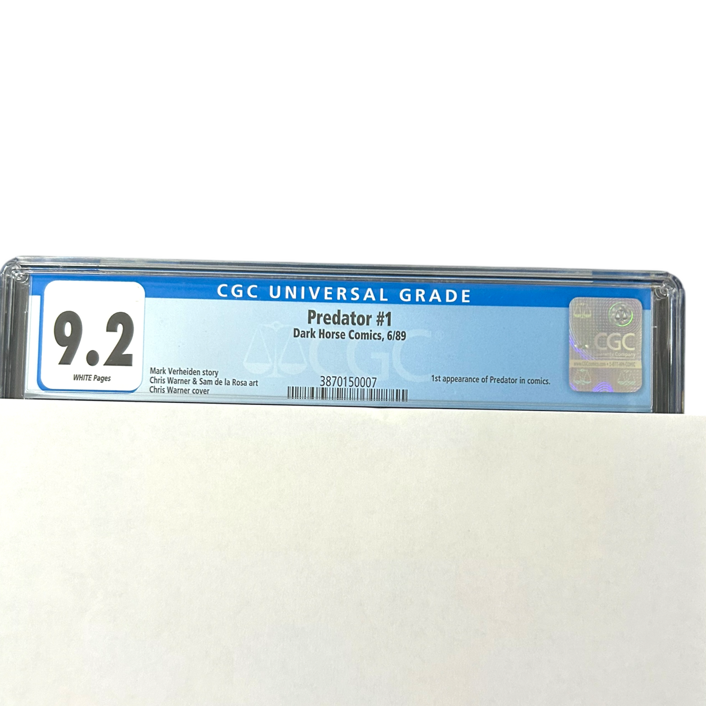 PREDATOR #1 CGC 9.2